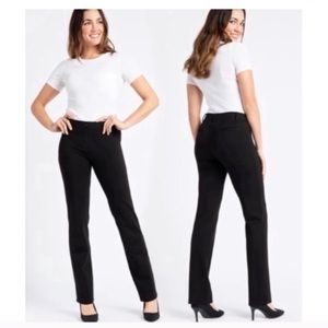 Betabrand Large LONG Classic Straight Yoga Dress Pants